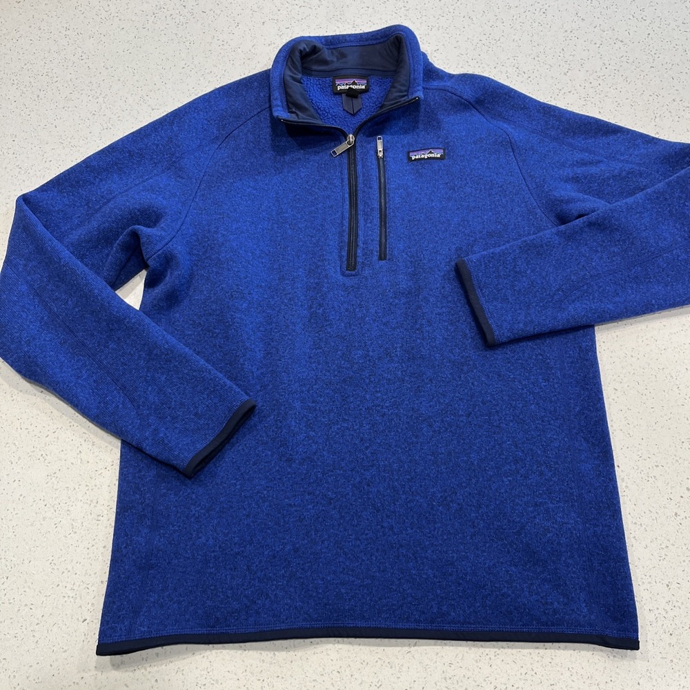 PATAGONIA 100%‎ POLYESTER 1/4 ZIP ONE CHEST ZIP POCKET MEN'S JACKET SIZE XL